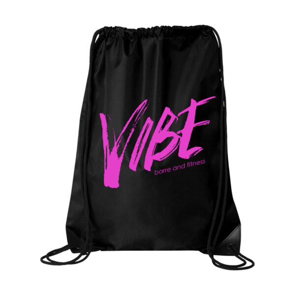 VIBE Drawstring Gear Bag Black/Pink